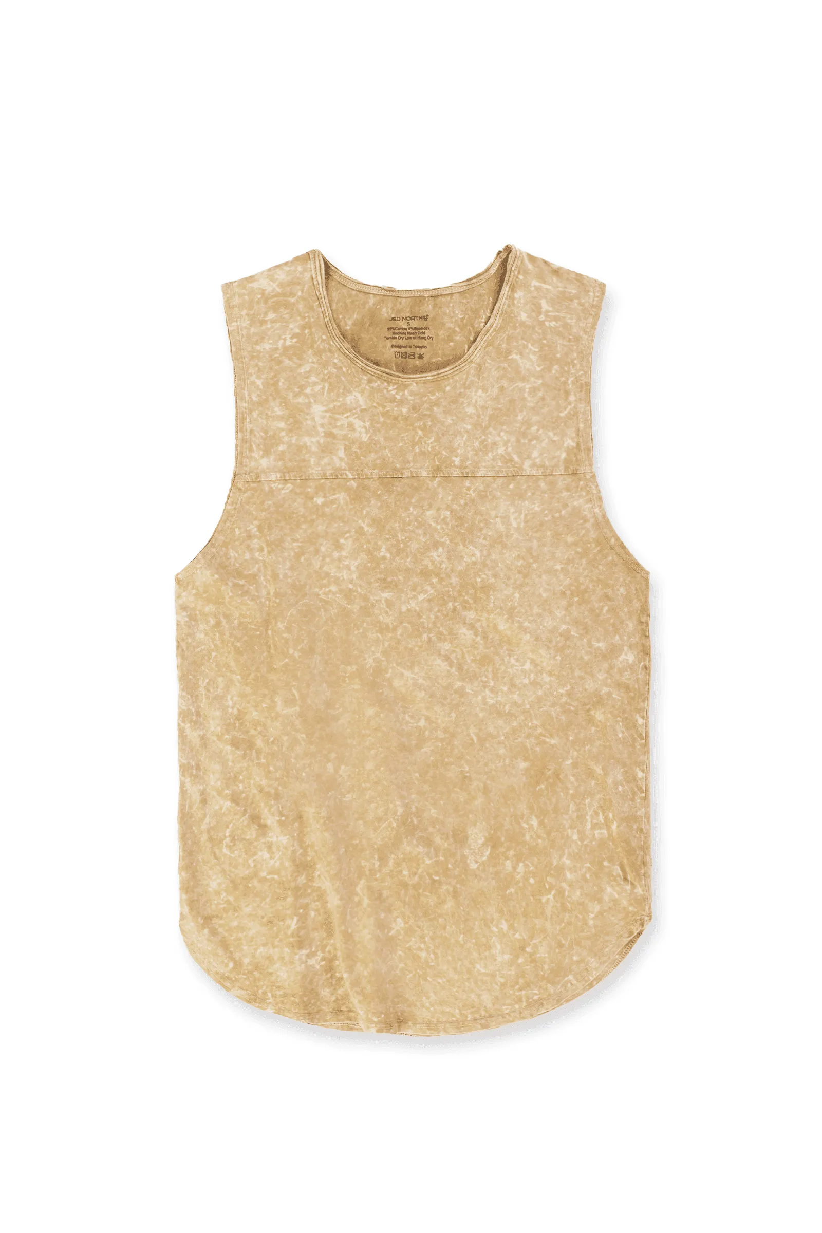 Vintage Washed Muscle Tee - Brown