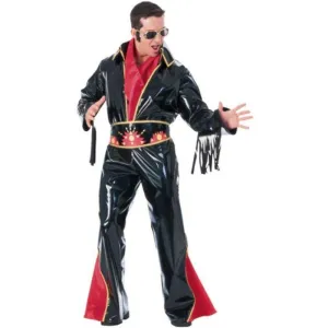 Vinyl Rock Star Costume Size L