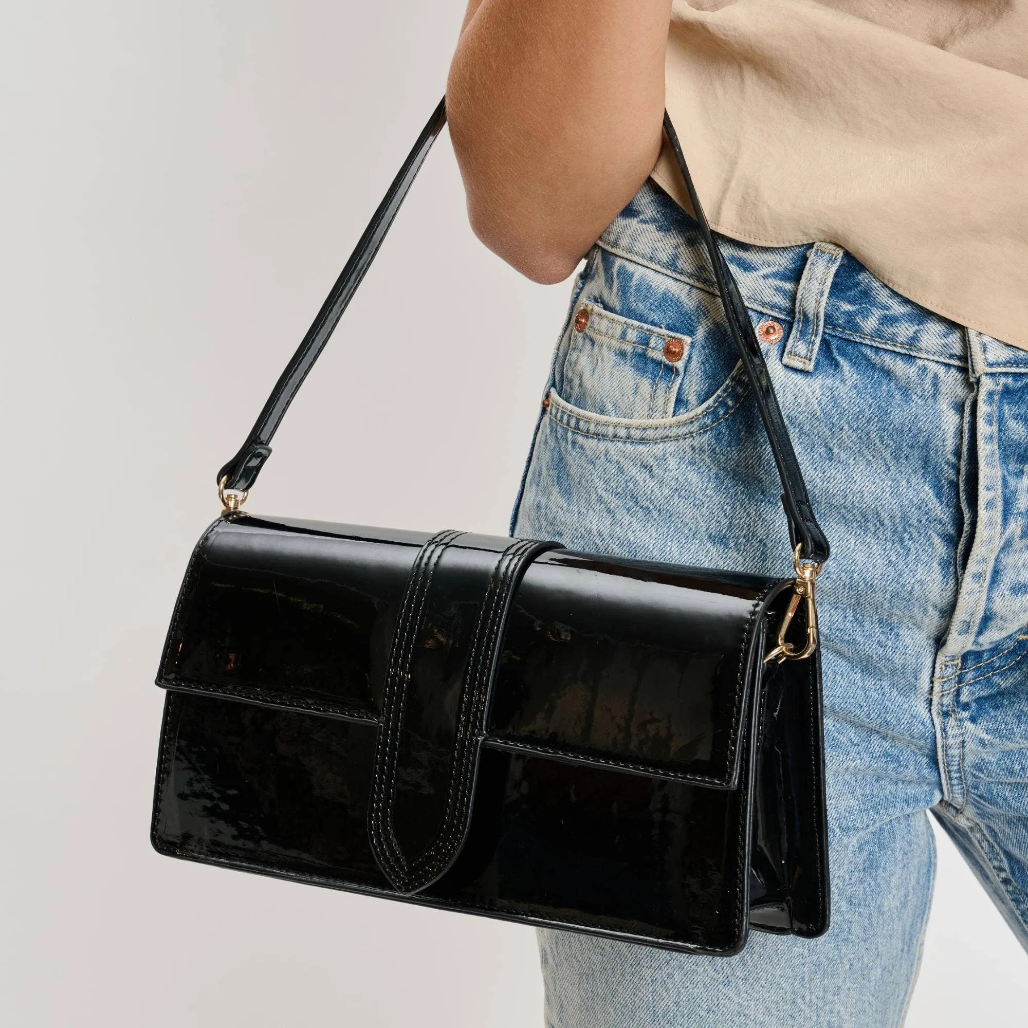 Violet - Patent Crossbody