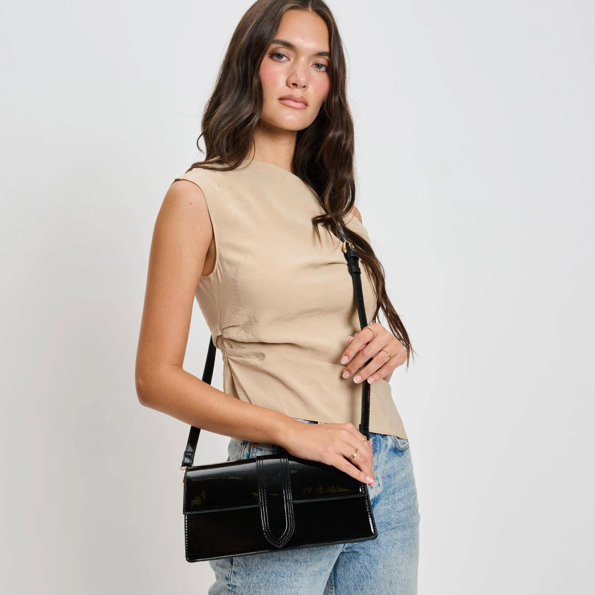 Violet - Patent Crossbody