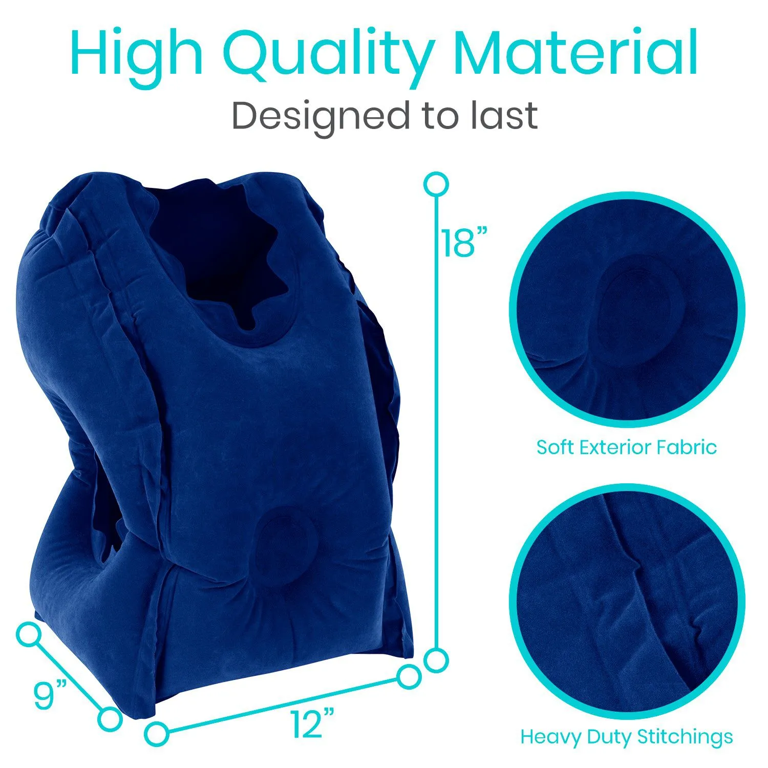 Vive Health Xtra-Comfort Headrest Travel Pillow