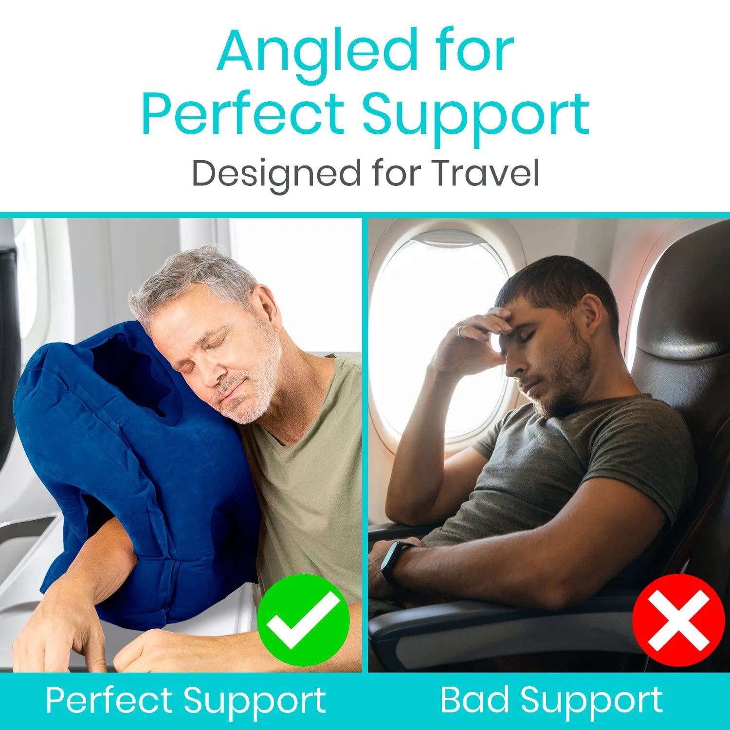 Vive Health Xtra-Comfort Headrest Travel Pillow