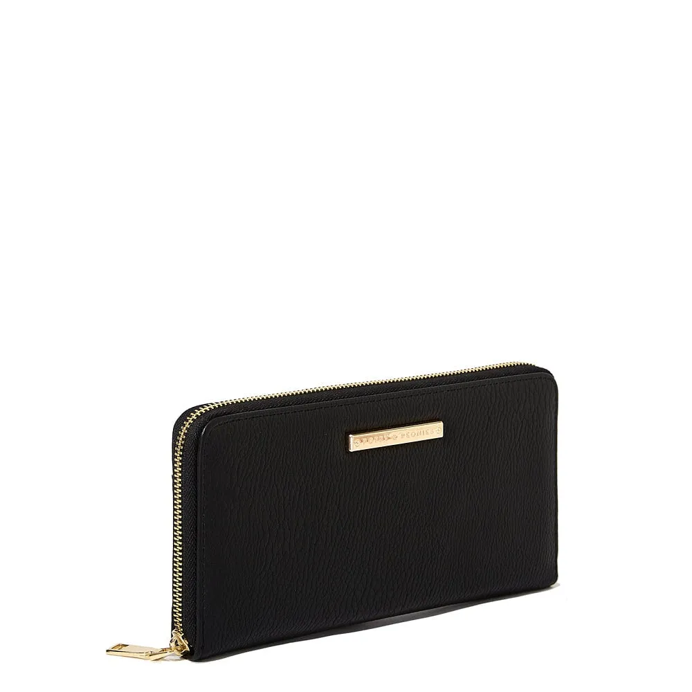 Wanderlust Travel Wallet Black