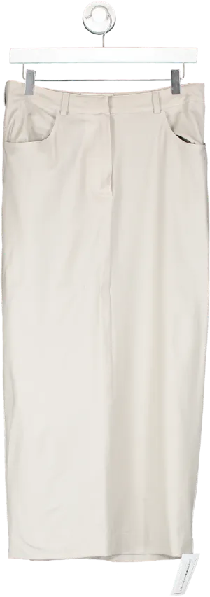 Weekend and Beyond Grey Skirt With Slit Back UK S