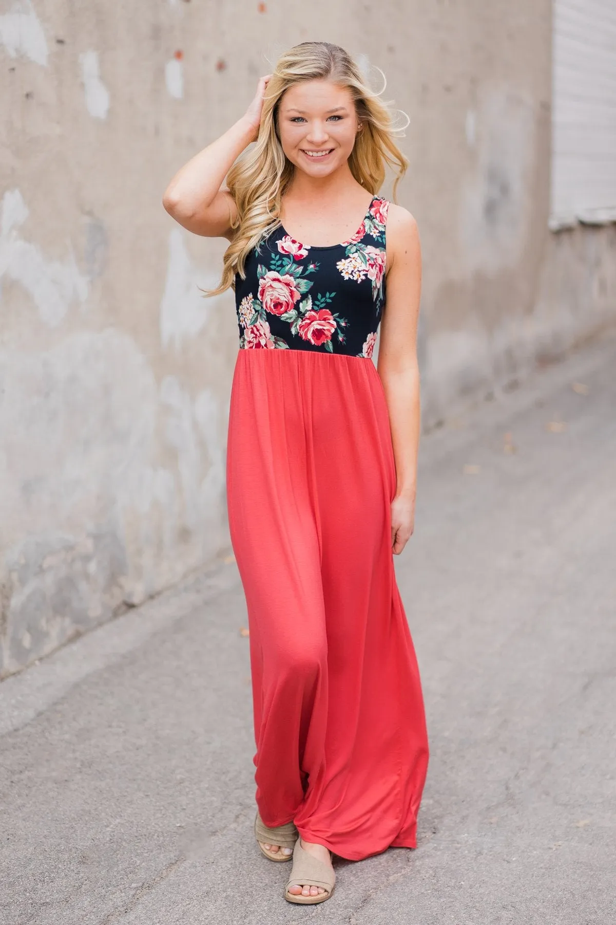 Weekend Breeze Floral Maxi Dress