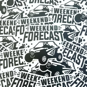 Weekend Forecast SXS Sticker