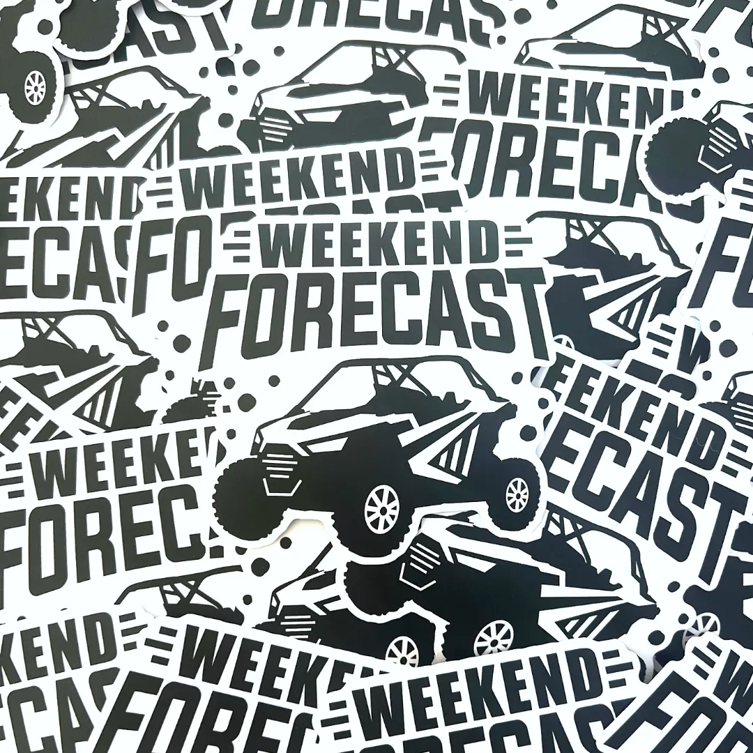 Weekend Forecast SXS Sticker