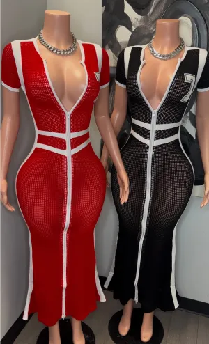 WEEKEND NET DRESS || 2 COLORS