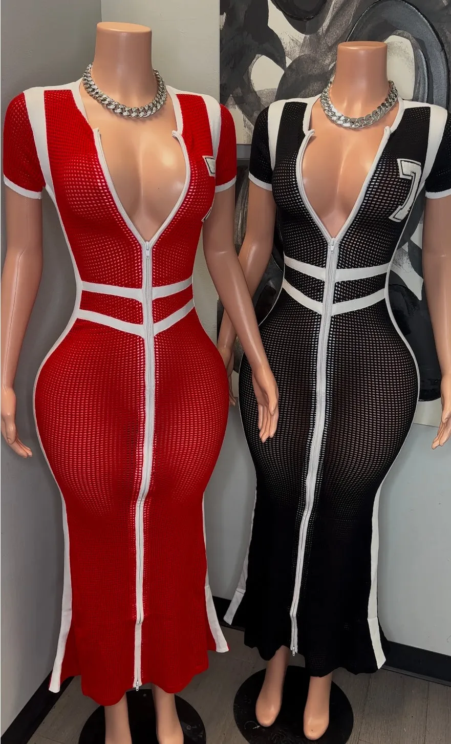 WEEKEND NET DRESS || 2 COLORS