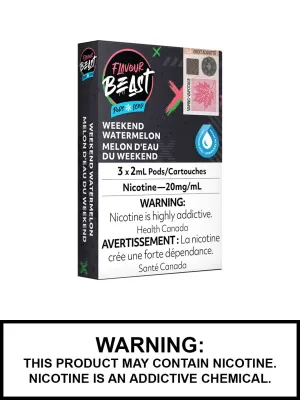Weekend Watermelon Iced Flavour Beast Pods