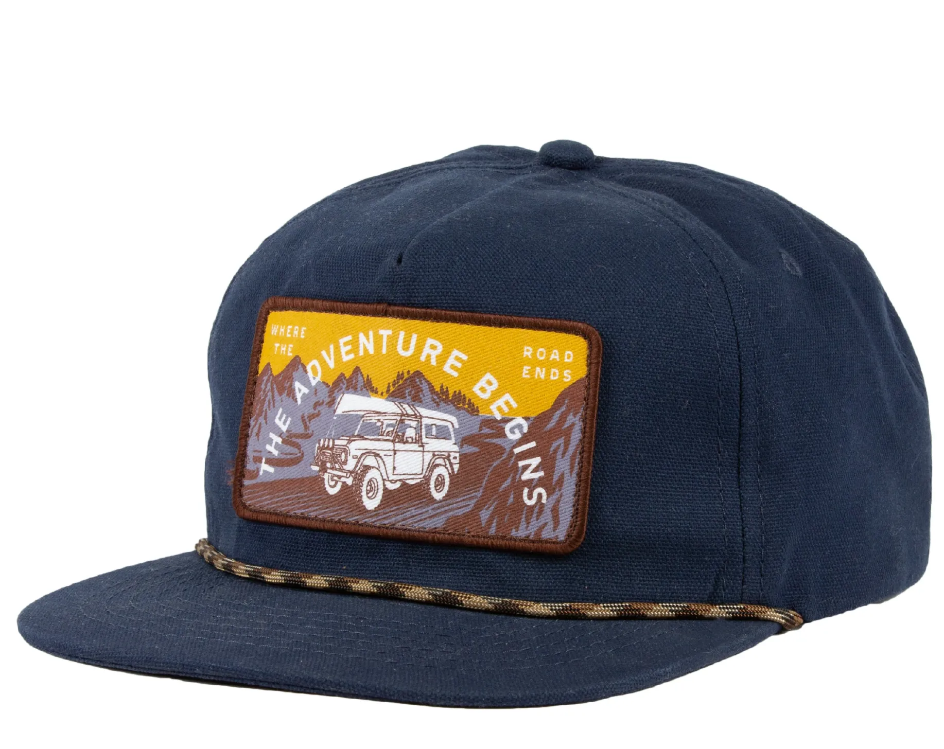 Where the Road Ends Flat Bill Cap Hat