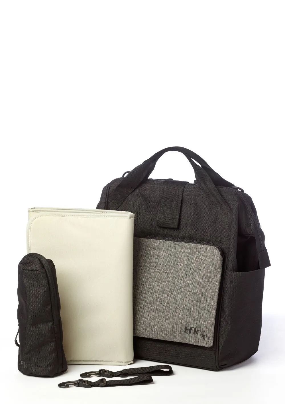Wickeltasche premium grau