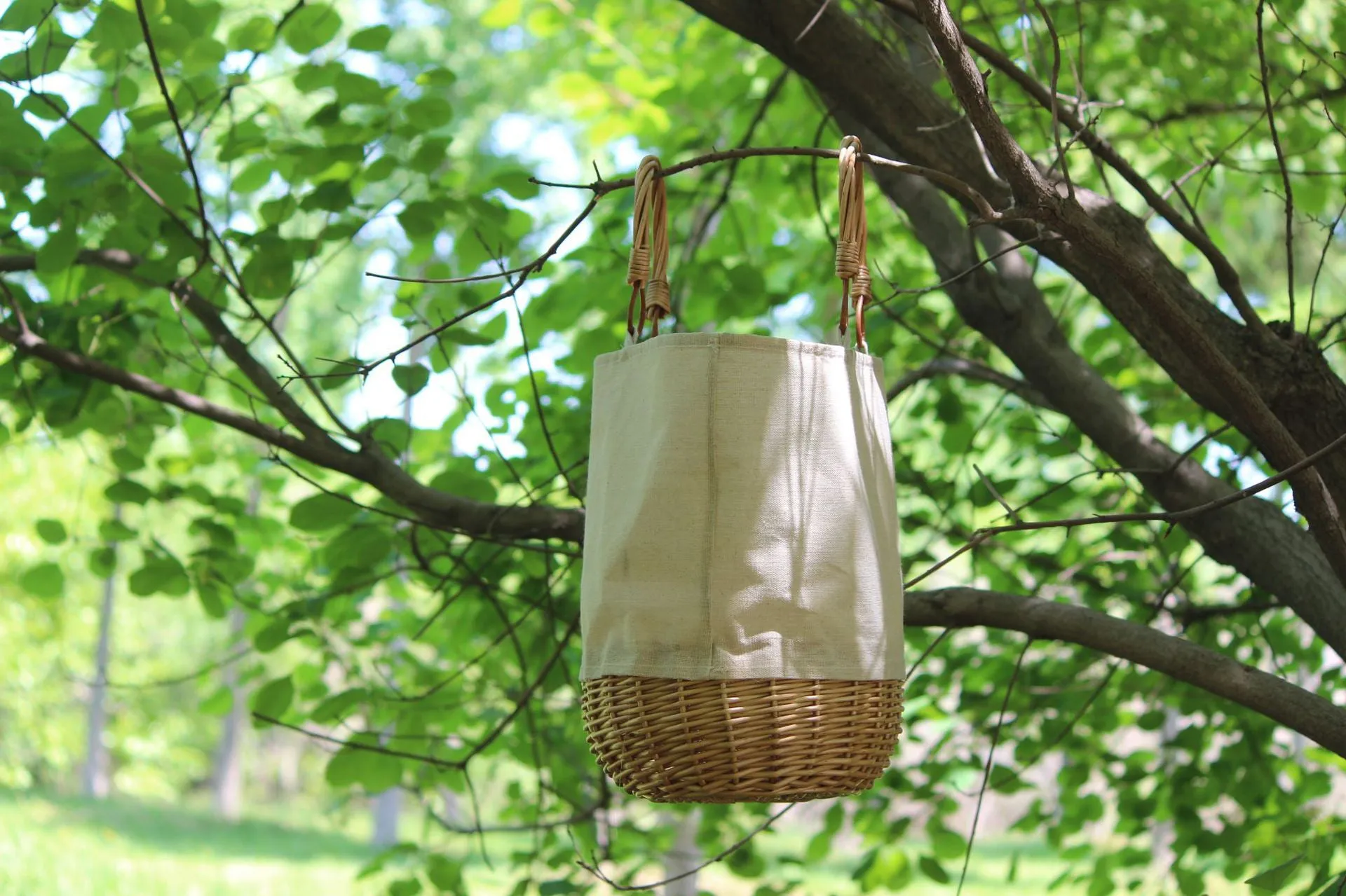 Wicker Stitching Net Red with The Bag Female Summer Bag Beach Bag