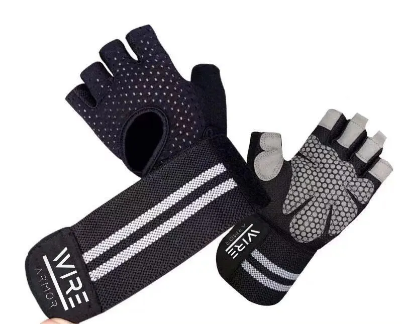 Wire Armor Gym Gloves - Black  (Unisex)