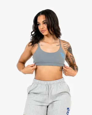 WKND Everyday Bra - Grey w/ Powder Blue