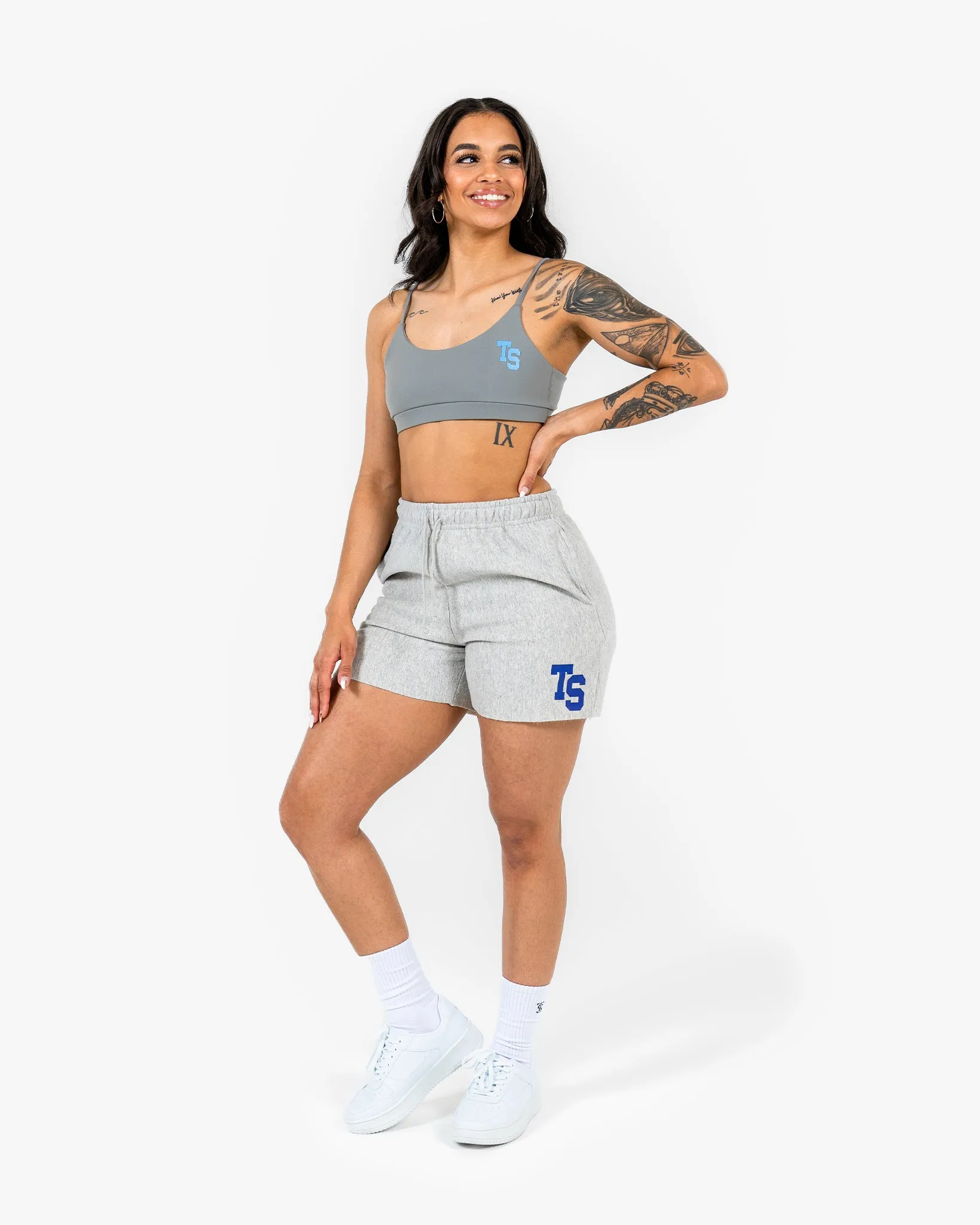WKND Everyday Bra - Grey w/ Powder Blue