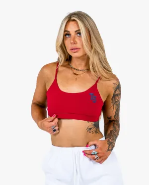 WKND Everyday Bra - Red w/ Navy