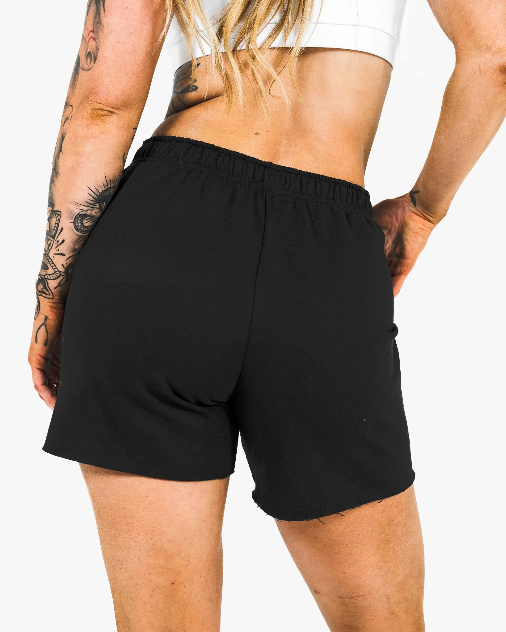 WKND Leisure Short - Black w/ Orange