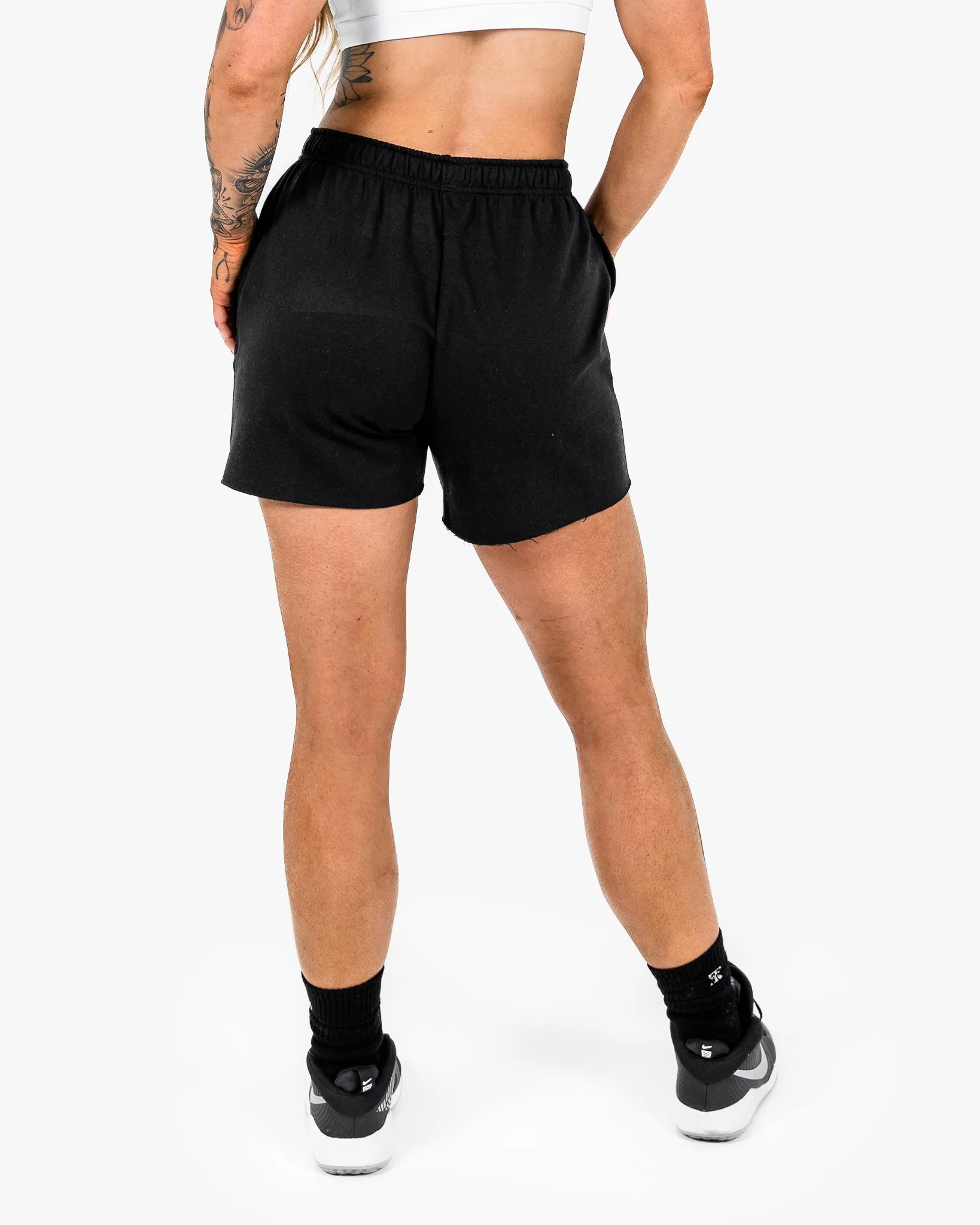 WKND Leisure Short - Black w/ Orange