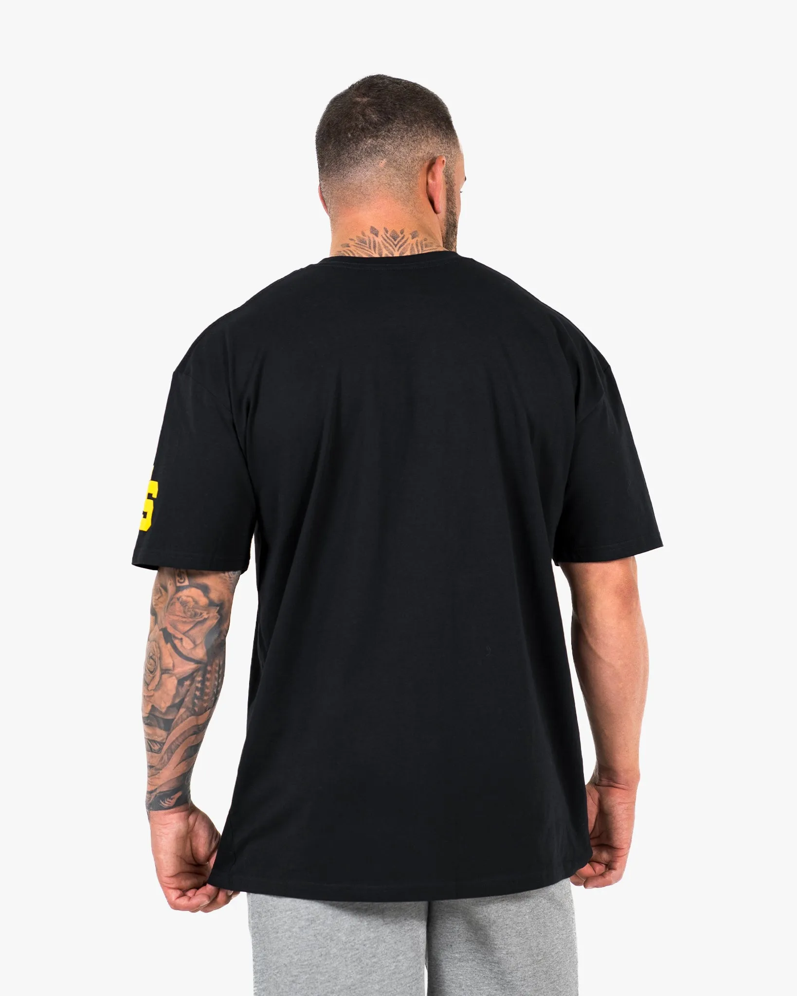 WKND Staple Tee - Black w/Yellow