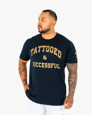 WKND Staple Tee - Navy w/ Gold