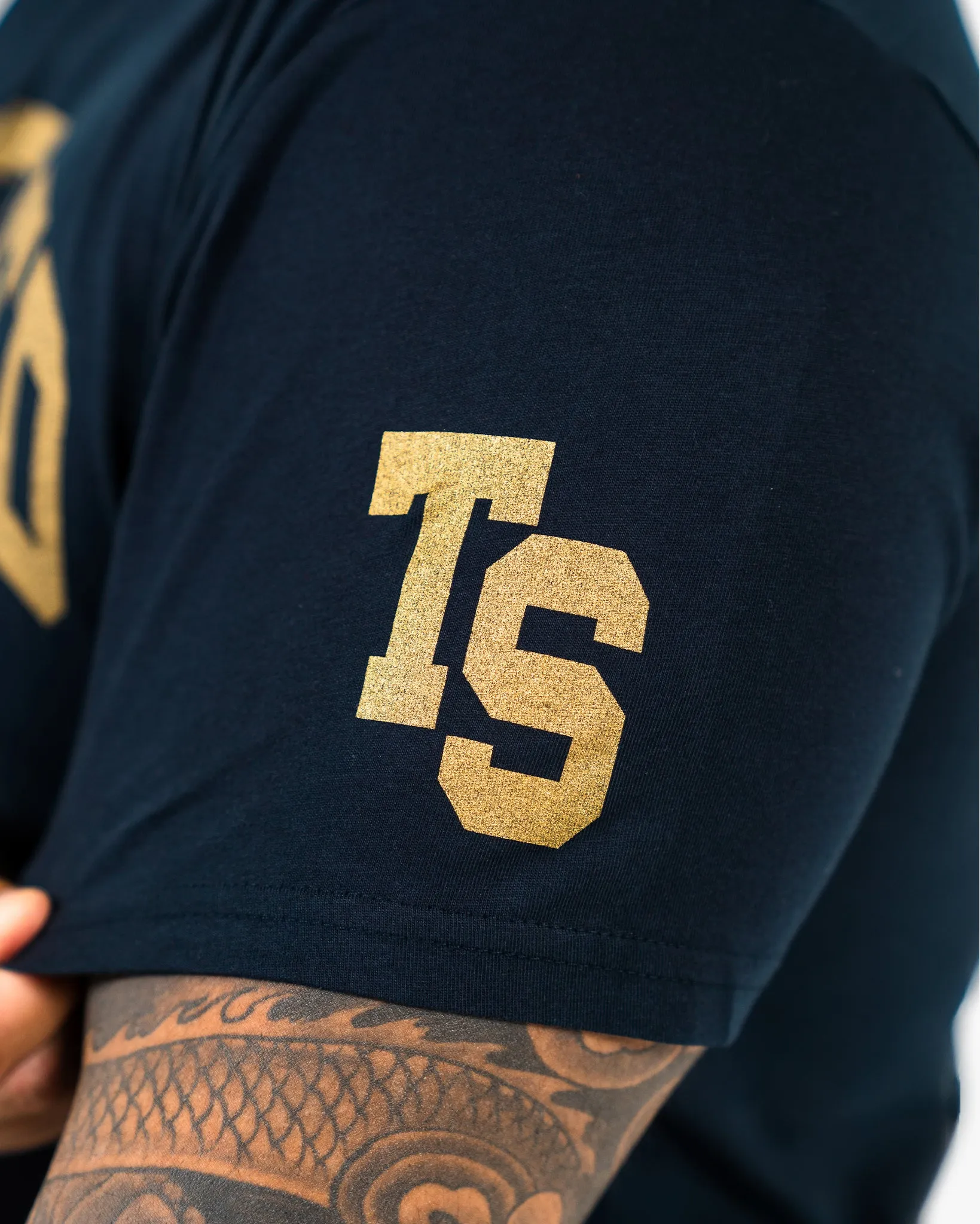 WKND Staple Tee - Navy w/ Gold