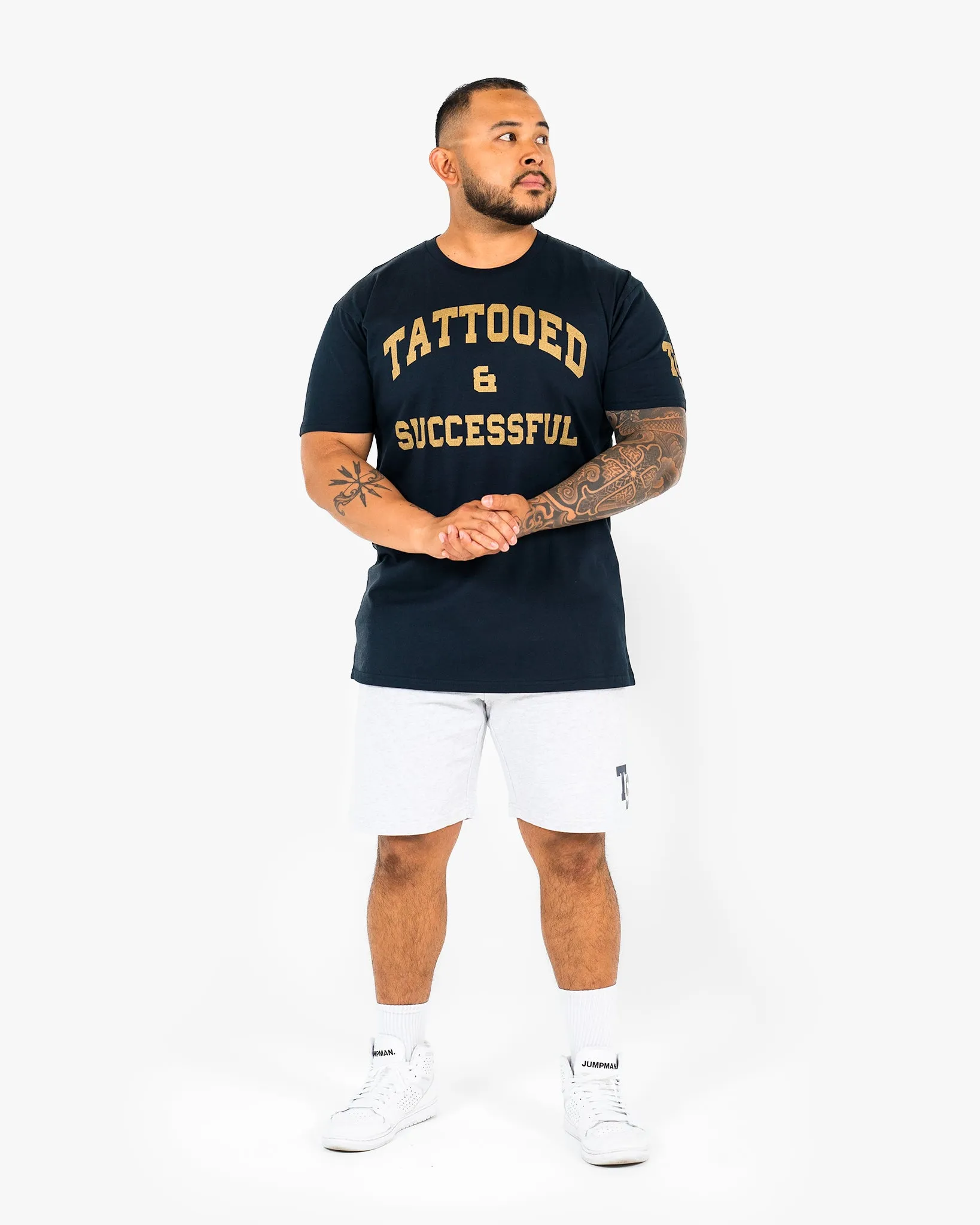 WKND Staple Tee - Navy w/ Gold