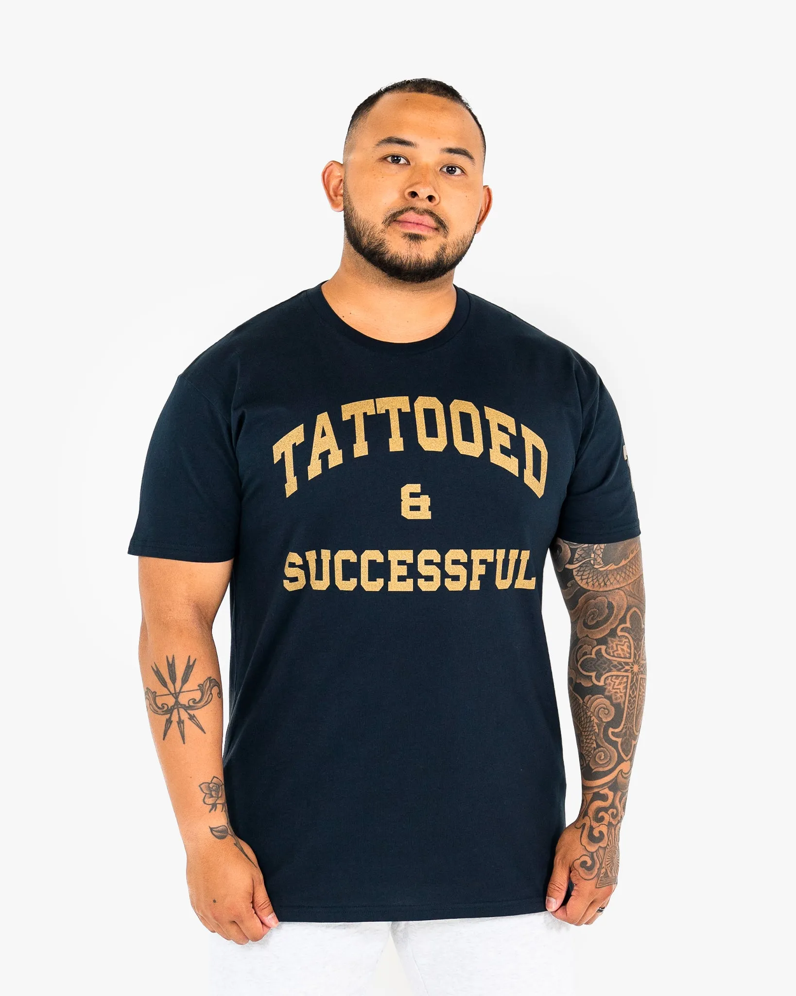 WKND Staple Tee - Navy w/ Gold