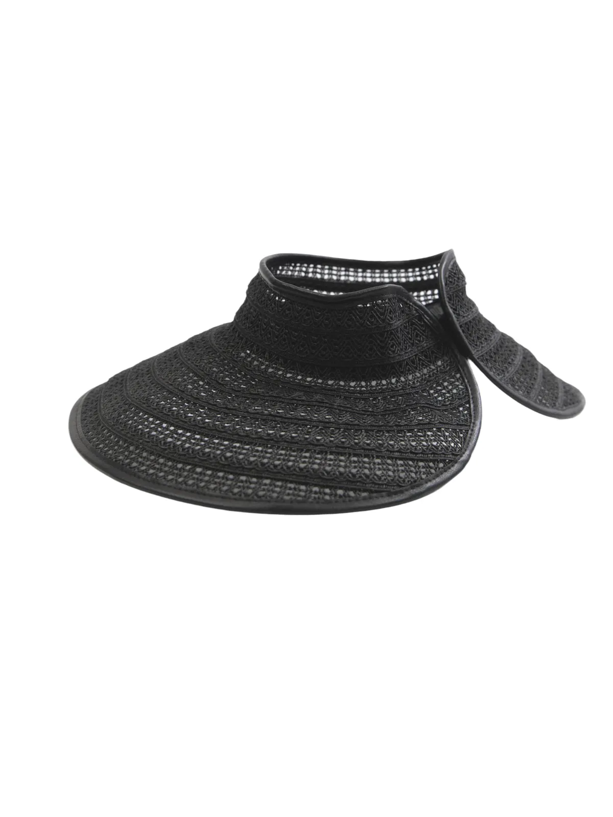 Womens Lace Roll Up with Faux Leather Trim