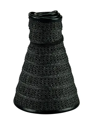 Womens Lace Roll Up with Faux Leather Trim