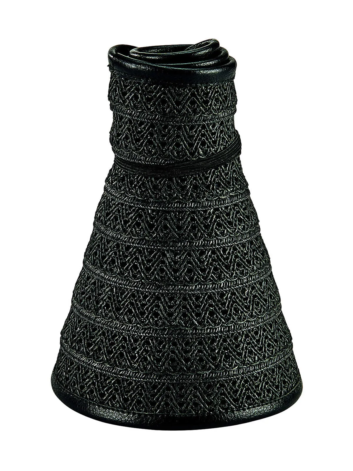 Womens Lace Roll Up with Faux Leather Trim