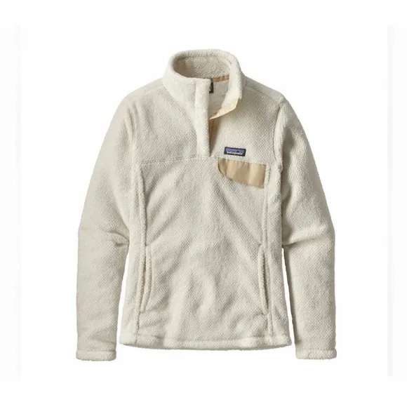 Women's Patagonia Re-Tool Snap-T Fleece Pullover (Raw Linen White X-Dye)