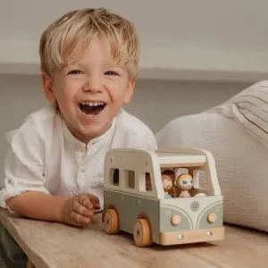 Wooden Vintage Campervan Toy - 18M 