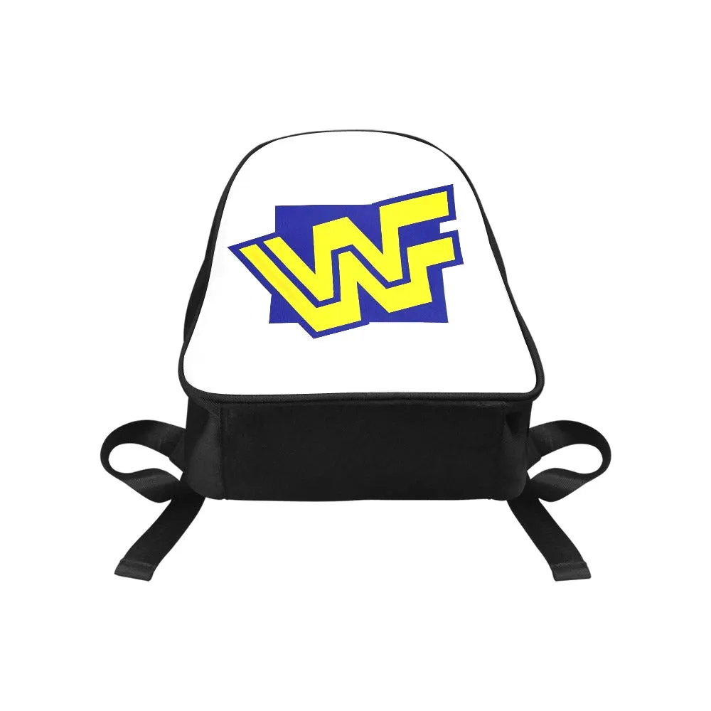WWF World Wrestling Federation Logo 1994-1997 Canvas Backpack