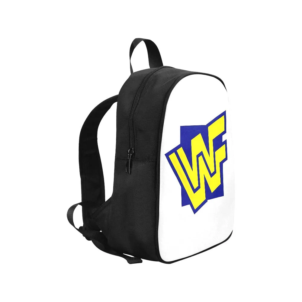 WWF World Wrestling Federation Logo 1994-1997 Canvas Backpack