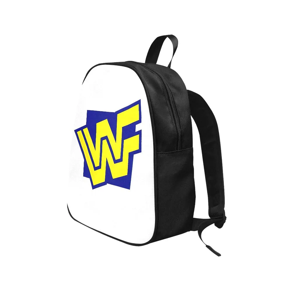 WWF World Wrestling Federation Logo 1994-1997 Canvas Backpack