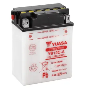 YB12C-A DG Battery with acid pack Yuasa (YB12CAPK)