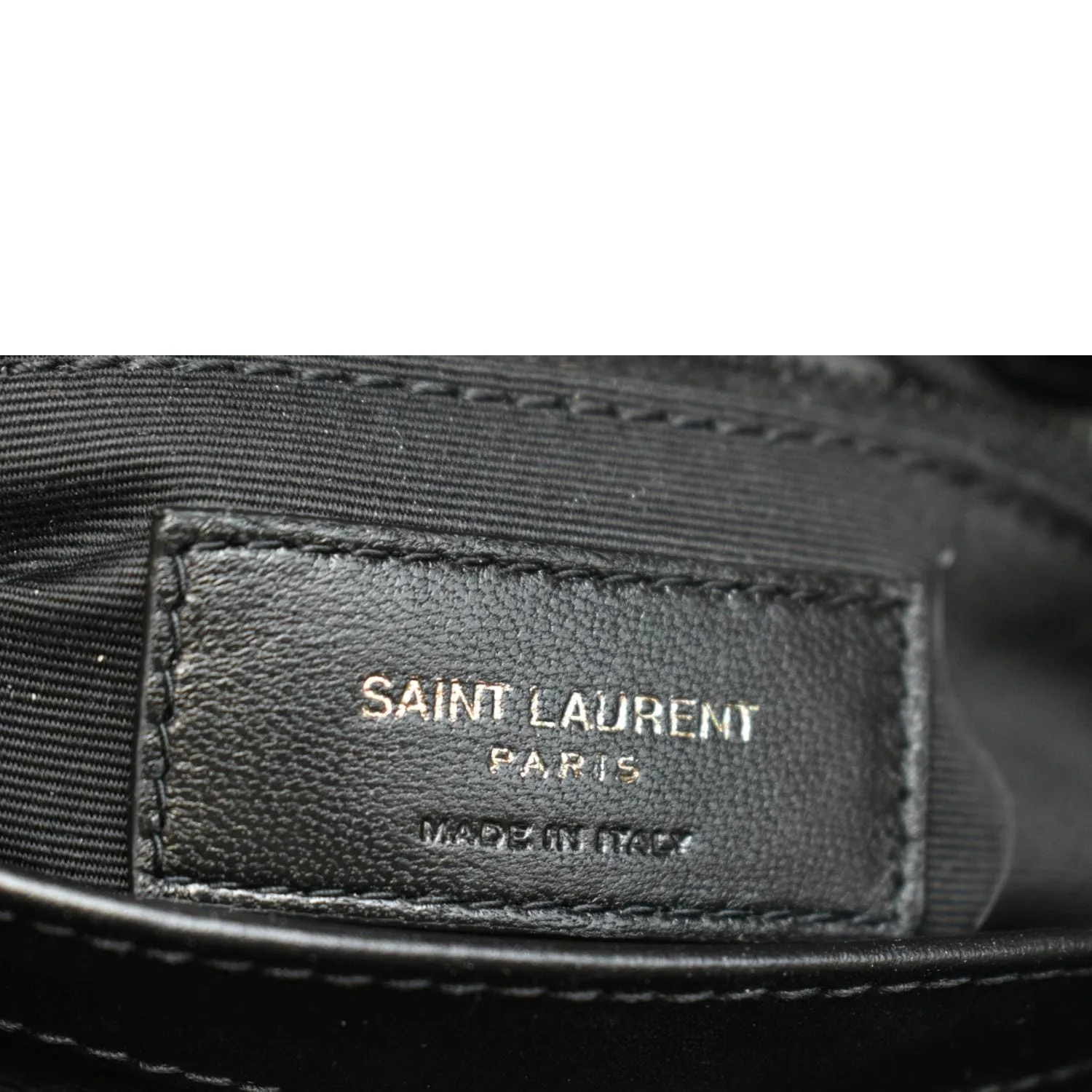 YVES SAINT LAURENT Loulou Toy Matelasse Leather Crossbody Bag Black