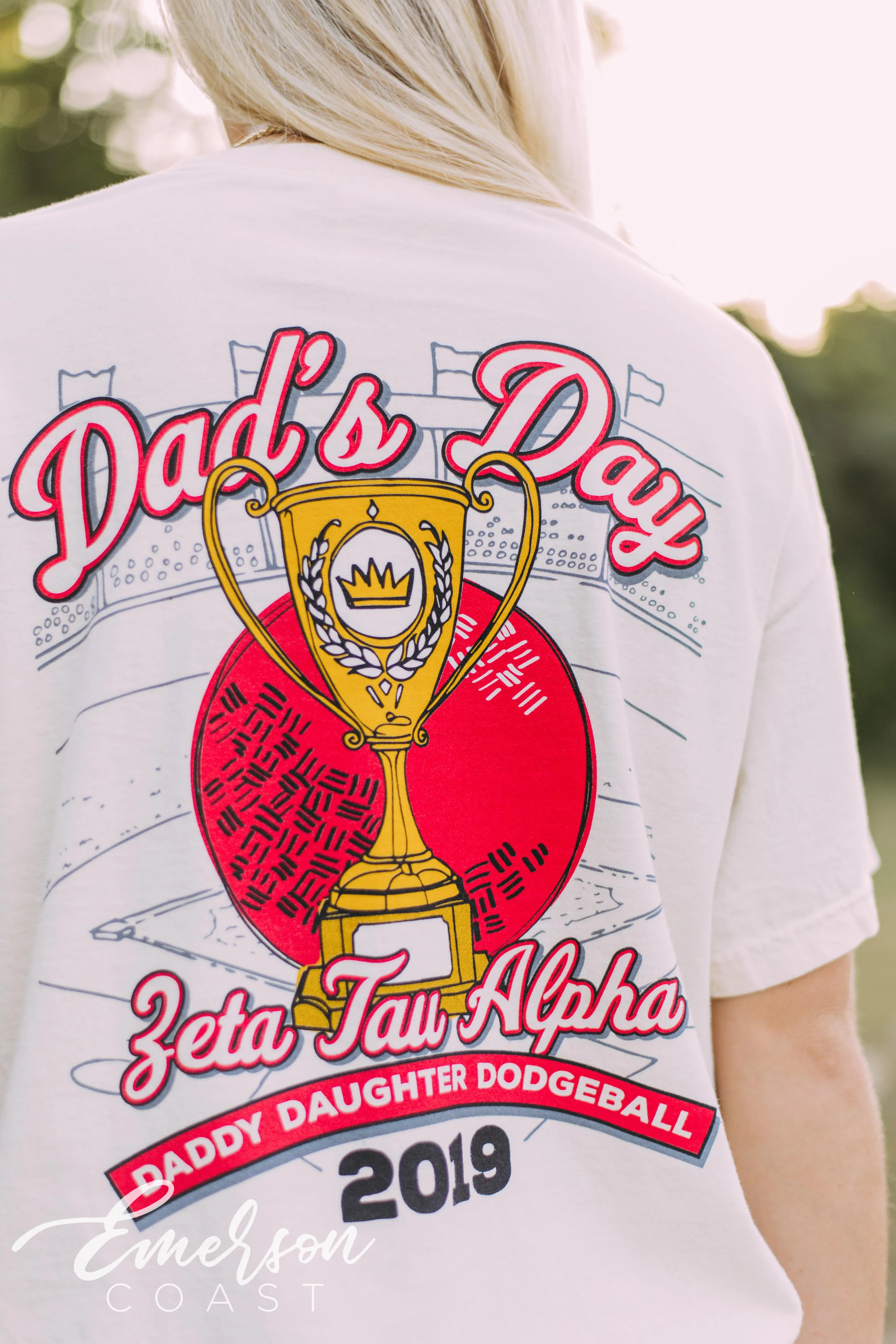 Zeta Dads Day Dodgeball Tournament Tee