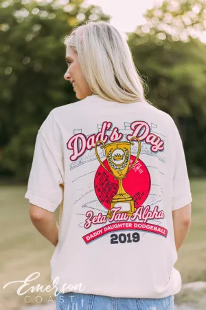 Zeta Dads Day Dodgeball Tournament Tee